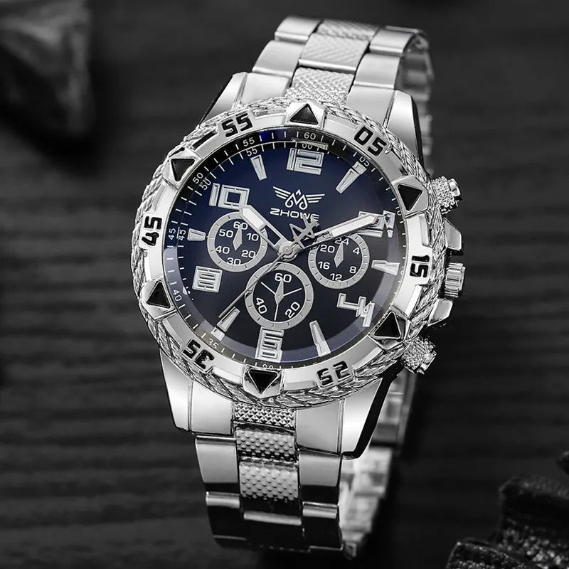 "Men's Luxury Steel Watch – Fashion, Business, High-Quality Brand"